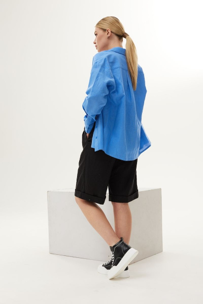 Блуза, шорты DAVA 165 синий-черный - фото 3