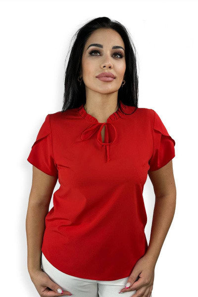 Блуза LindaLux 694 красный_софт - фото 1