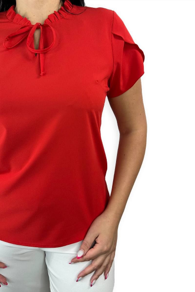 Блуза LindaLux 694 красный_софт - фото 3