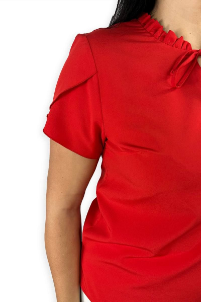 Блуза LindaLux 694 красный_софт - фото 2