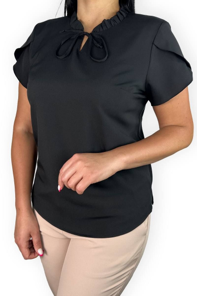 Блуза LindaLux 694 черный_софт - фото 1