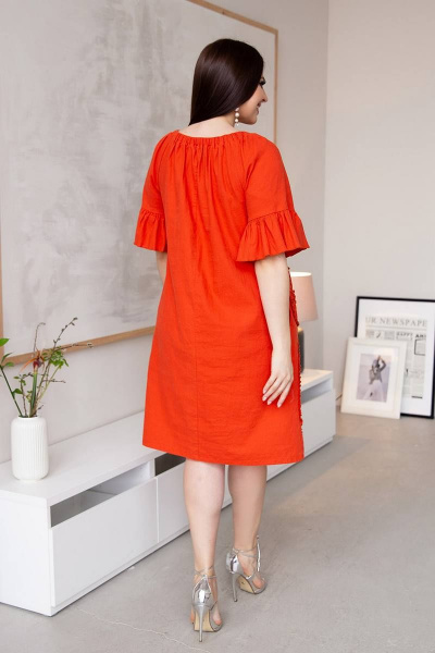 Платье ASV 2577 красно-оранжевый - фото 4