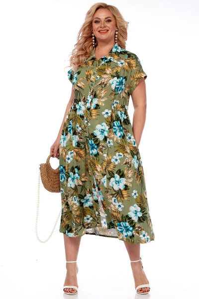 Платье Celentano 5010.2 оливковый - фото 9