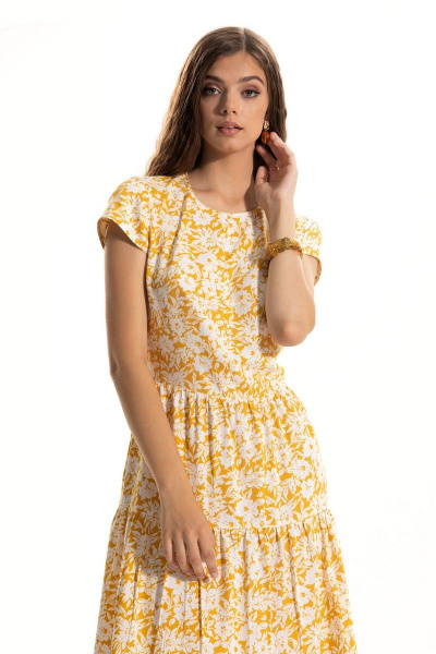 Платье Golden Valley 4911 желтый - фото 3