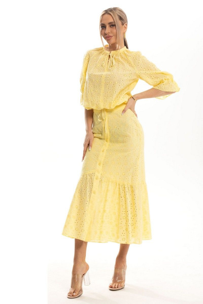 Блуза, юбка Golden Valley 6541 желтый - фото 1