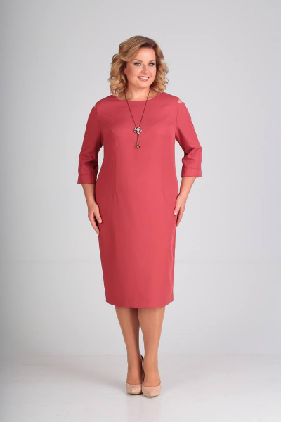 Платье SVT-fashion 399 красный - фото 1