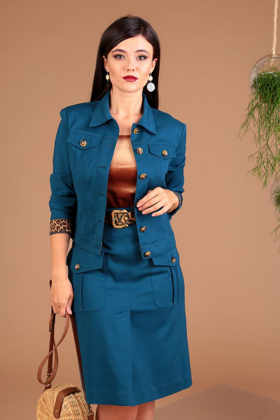 Куртка, юбка Мода Юрс 2427 т.синий - фото 3