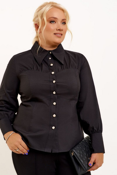 Блуза Панда 114640w черный - фото 1