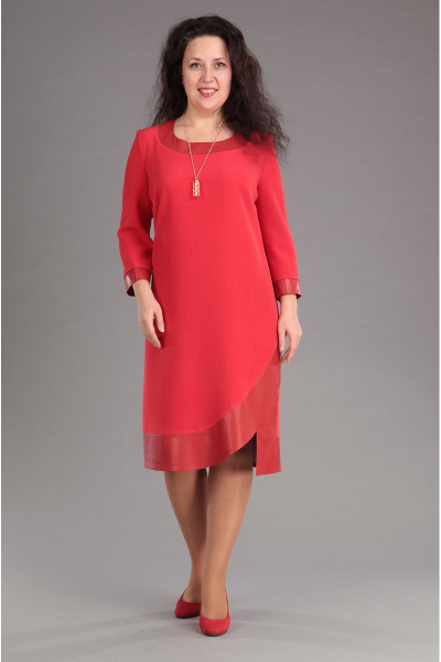 Платье VIA-Mod 345 красный - фото 1