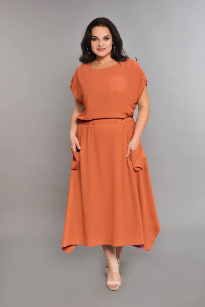 Платье Koketka i K 612 оранж - фото 1