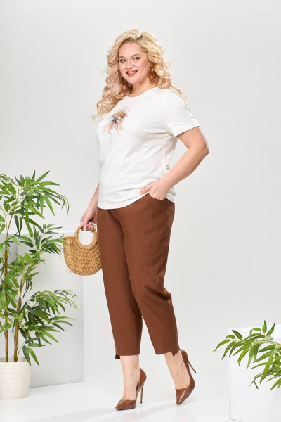 Блуза, брюки, жакет Romanovich Style 3-2524 коричневый - фото 8