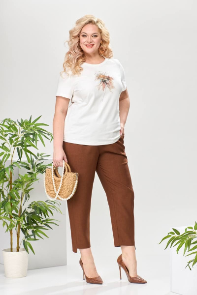 Блуза, брюки, жакет Romanovich Style 3-2524 коричневый - фото 7