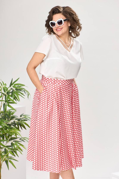 Блуза, юбка Romanovich Style 2-2389 горох - фото 6