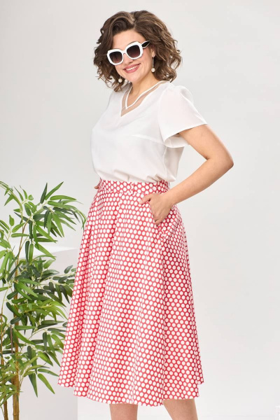 Блуза, юбка Romanovich Style 2-2389 горох - фото 5