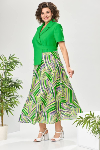 Платье Romanovich Style 1-2468К зеленый - фото 5