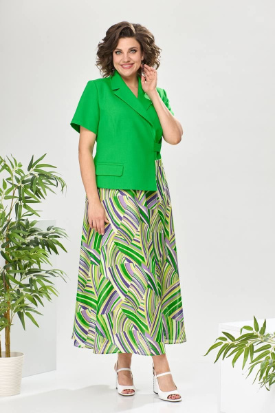 Платье Romanovich Style 1-2468К зеленый - фото 1
