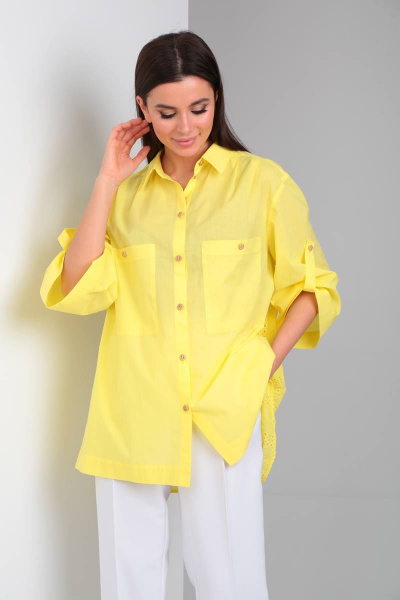 Рубашка TVIN 7625 желтый - фото 4