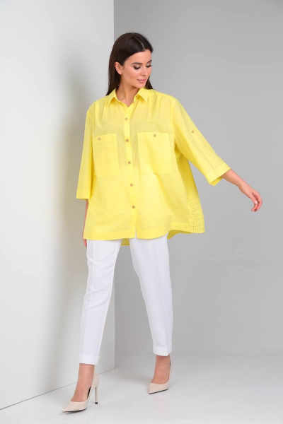 Рубашка TVIN 7625 желтый - фото 2