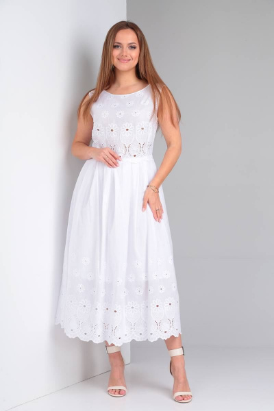 Платье TVIN 7638 белый - фото 5