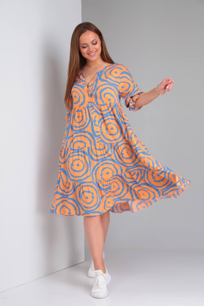 Платье TVIN 7632 оранж - фото 2