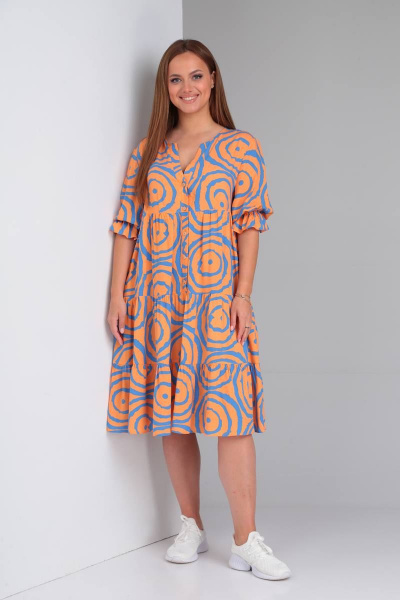 Платье TVIN 7632 оранж - фото 1