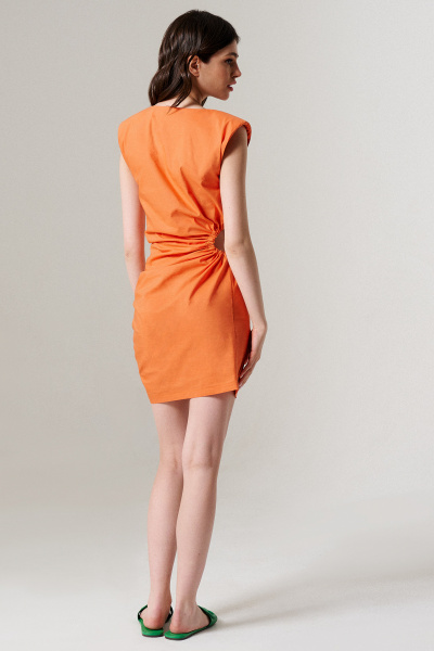 Платье Панда 131780w оранжевый - фото 3