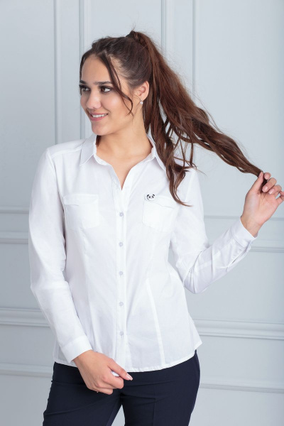 Блуза Anelli 530 белый - фото 1