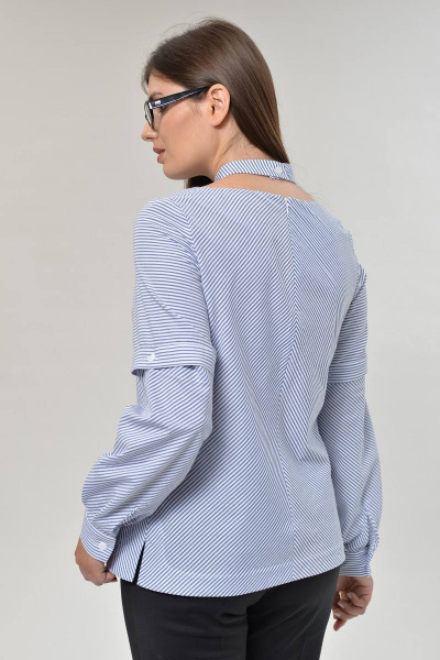 Блуза MALI 625 полоска - фото 3