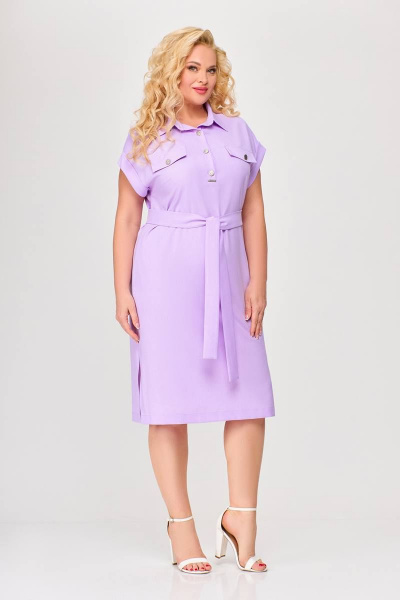 Платье Swallow 668 светло-фиолетовый - фото 4