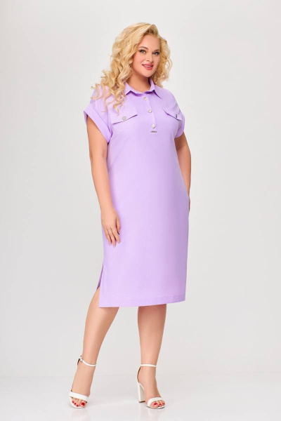 Платье Swallow 668 светло-фиолетовый - фото 9