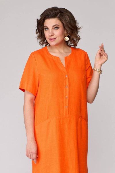 Платье Ollsy 1645 оранжевый - фото 9