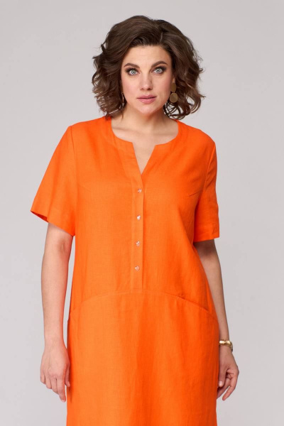 Платье Ollsy 1645 оранжевый - фото 8