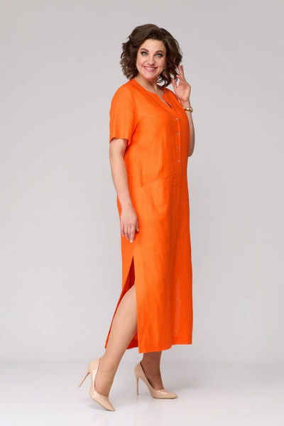 Платье Ollsy 1645 оранжевый - фото 6