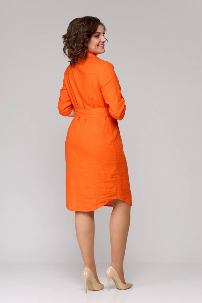 Платье Ollsy 1643 оранжевый - фото 4