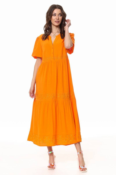 Платье Kaloris 2010 -1 оранж - фото 3