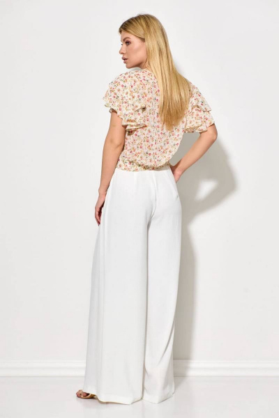 Блуза, брюки Viola Style 20637-1 цветочный_принт - фото 2