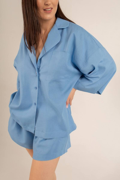 Рубашка, шорты LA LIBERTE LS02 голубой - фото 1