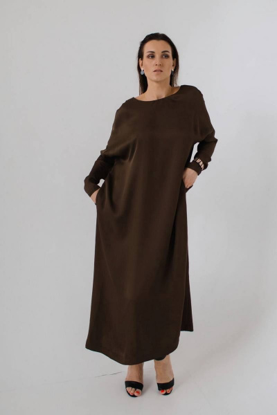 Платье LA LIBERTE DMX01 коричневый(164) - фото 2