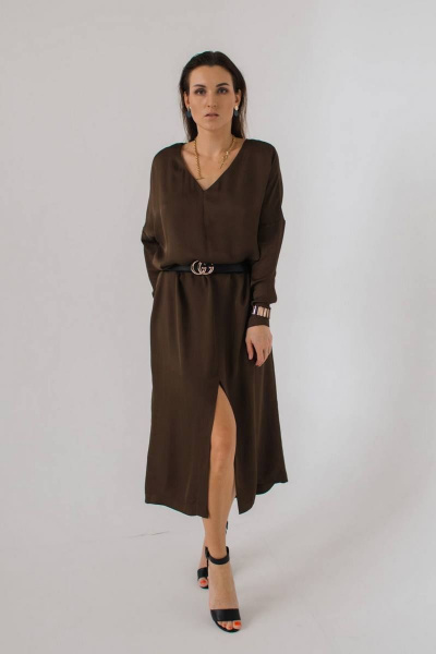 Платье LA LIBERTE DMX01 коричневый(164) - фото 1