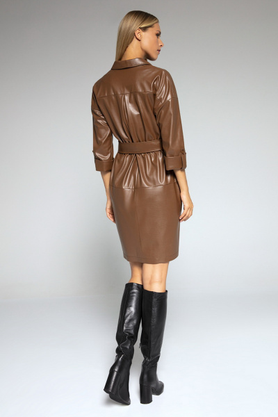 Платье LaVeLa L10000 коричневый - фото 2