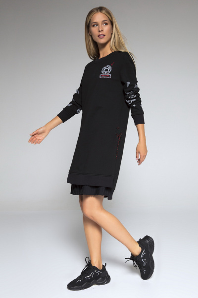 Платье LaVeLa L10021 черный - фото 3