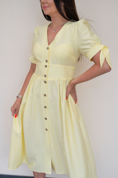 Платье S.O.L O Me 1362 лимонный - фото 1