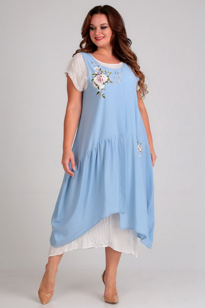Платье Таир-Гранд 5306 голубой - фото 1