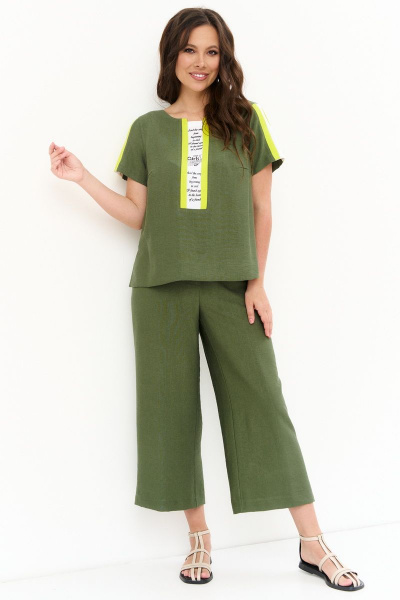 Блуза, брюки Магия моды 2270 зеленый - фото 1