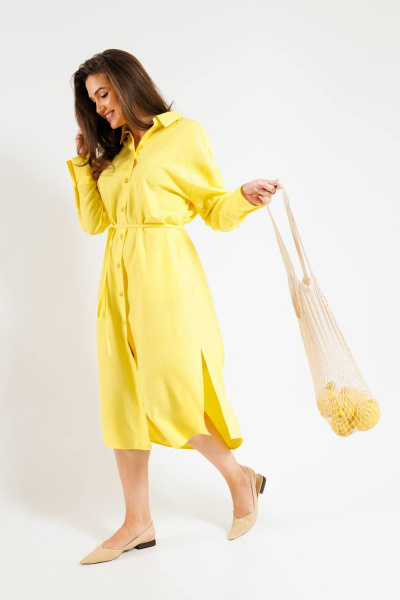Платье SandyNa 130128 ярко-желтый - фото 6
