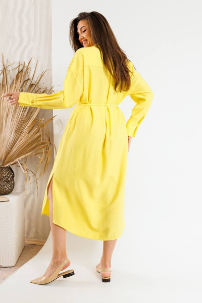 Платье SandyNa 130128 ярко-желтый - фото 4
