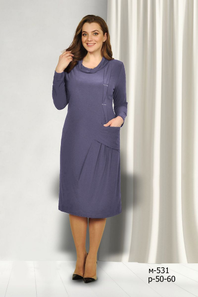 Платье Fortuna. Шан-Жан 531 светло-фиолетовый - фото 1