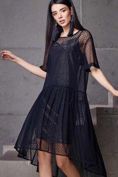 Платье LaVeLa L1712 черный - фото 1