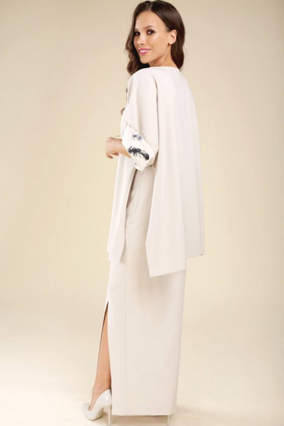 Пончо, юбка Teffi Style L-1285/1 молочный - фото 3