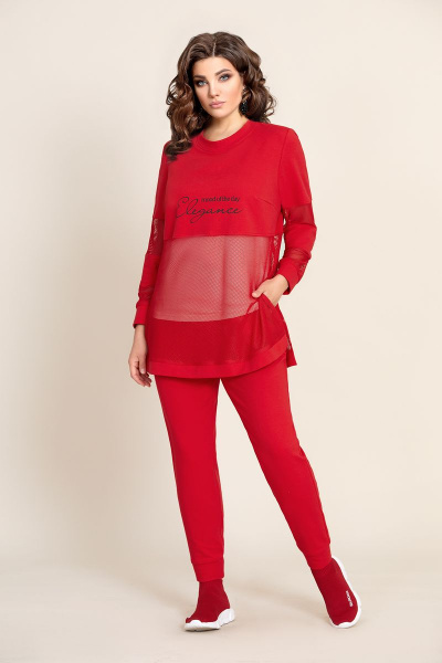 Блуза, брюки, джемпер Mubliz 374 красный - фото 1